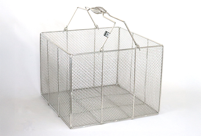 ステンレス角型洗浄カゴ 特大 400×400×300Hmm | コクゴeネット
