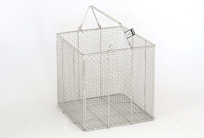 ステンレス角型洗浄カゴ 中 200×200×200Hmm | コクゴeネット