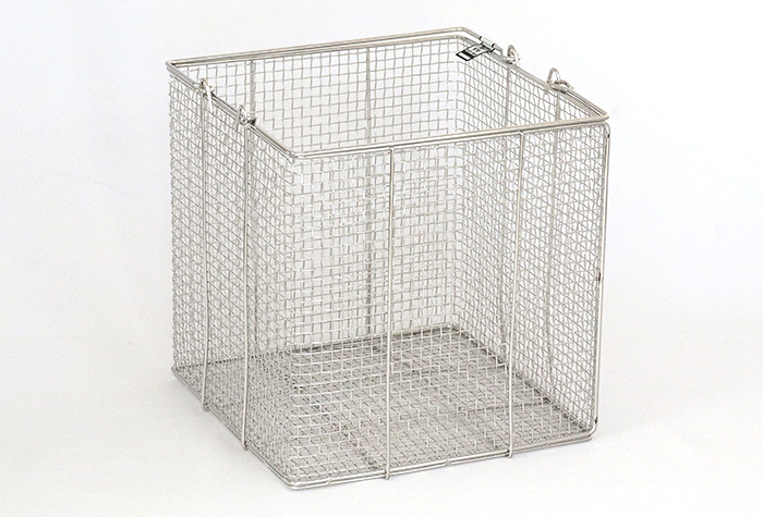 藤かご4ケセット！ ステンレス角型洗浄カゴ 中 200×200×200Hmm | コクゴeネット