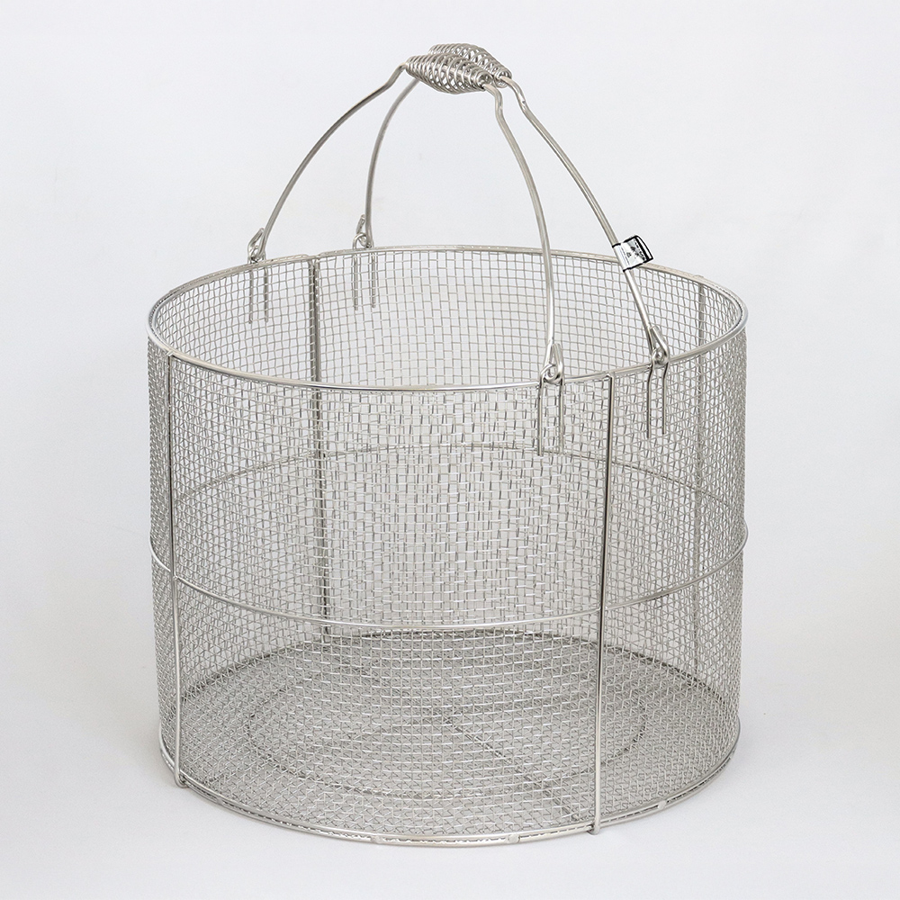 ステンレス丸型洗浄カゴ 特大 400φ×300Hmm | コクゴeネット