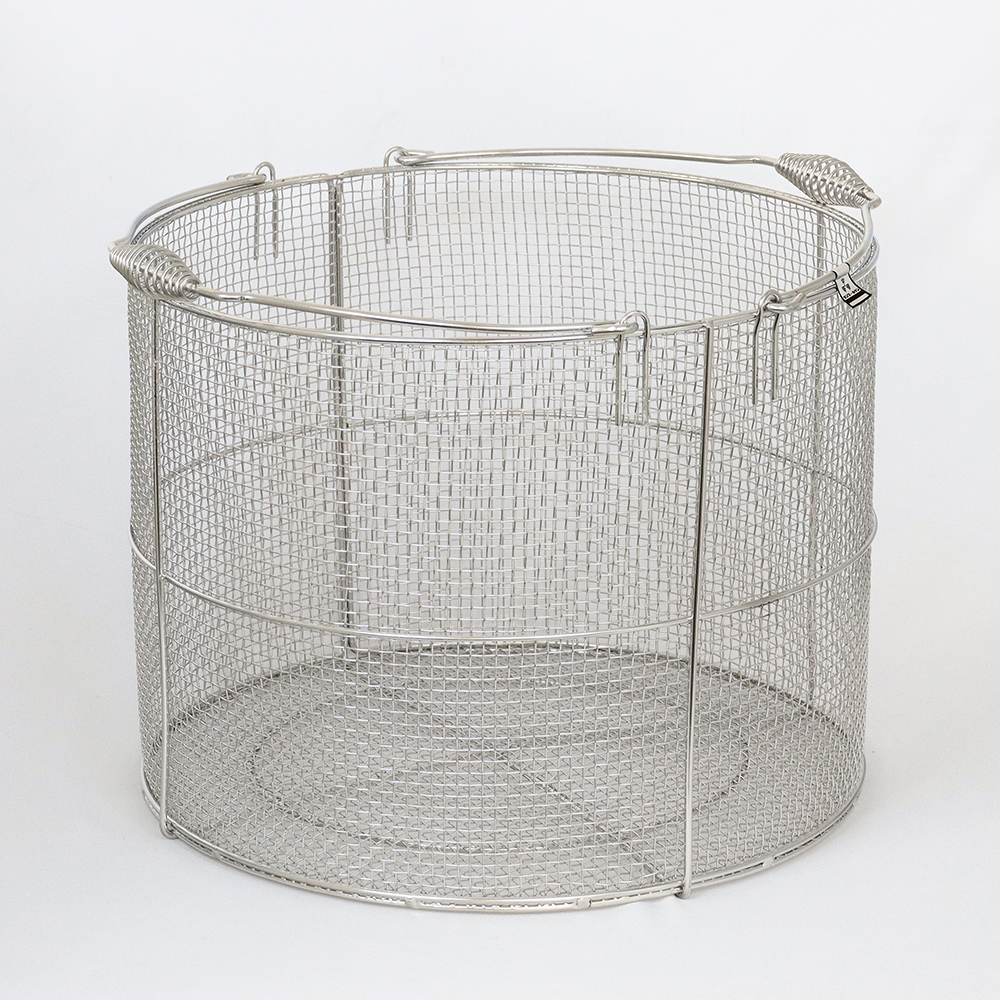 ステンレス丸型洗浄カゴ 特大 400φ×300Hmm | コクゴeネット