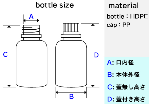 JK-ボトル広口 白 1L （50本入)