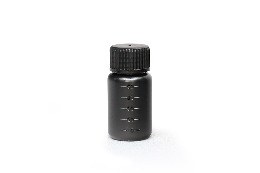 JK-ボトル広口 遮光(黒） 50mL （500本入)
