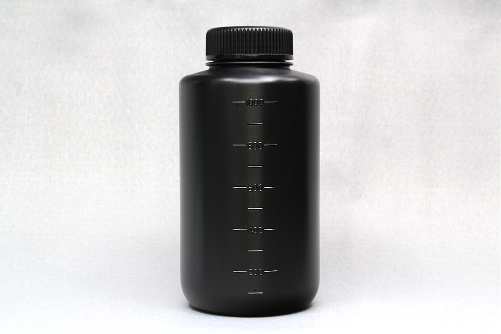 JK-ボトル広口 遮光(黒） 1L （50本入)滅菌済