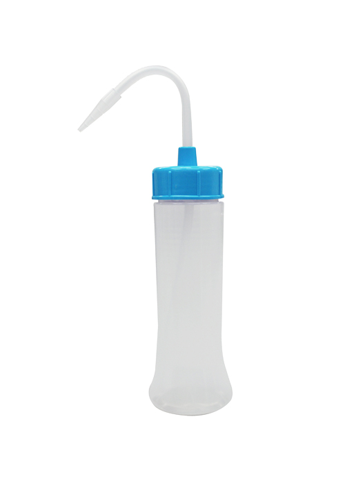NT洗浄瓶 カラーキャップB-Ⅱ型スリム 200mL ライトブルー #7