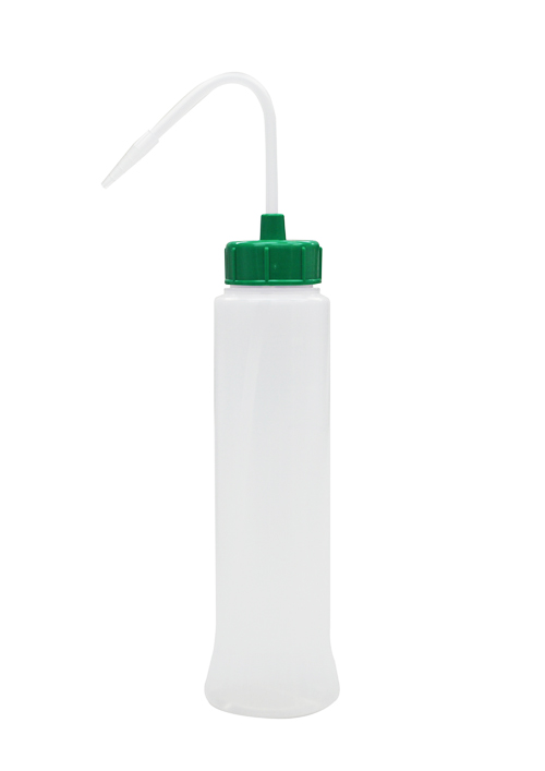 NT洗浄瓶 カラーキャップB-Ⅱ型スリム 400mL グリーン #6