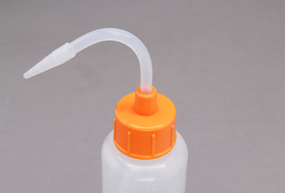 NT洗浄瓶 カラーキャップ 100mL オレンジイエロー #2 | コクゴeネット