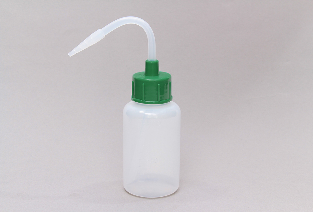 NT洗浄瓶 カラーキャップ 100mL グリーン #6  コクゴeネット