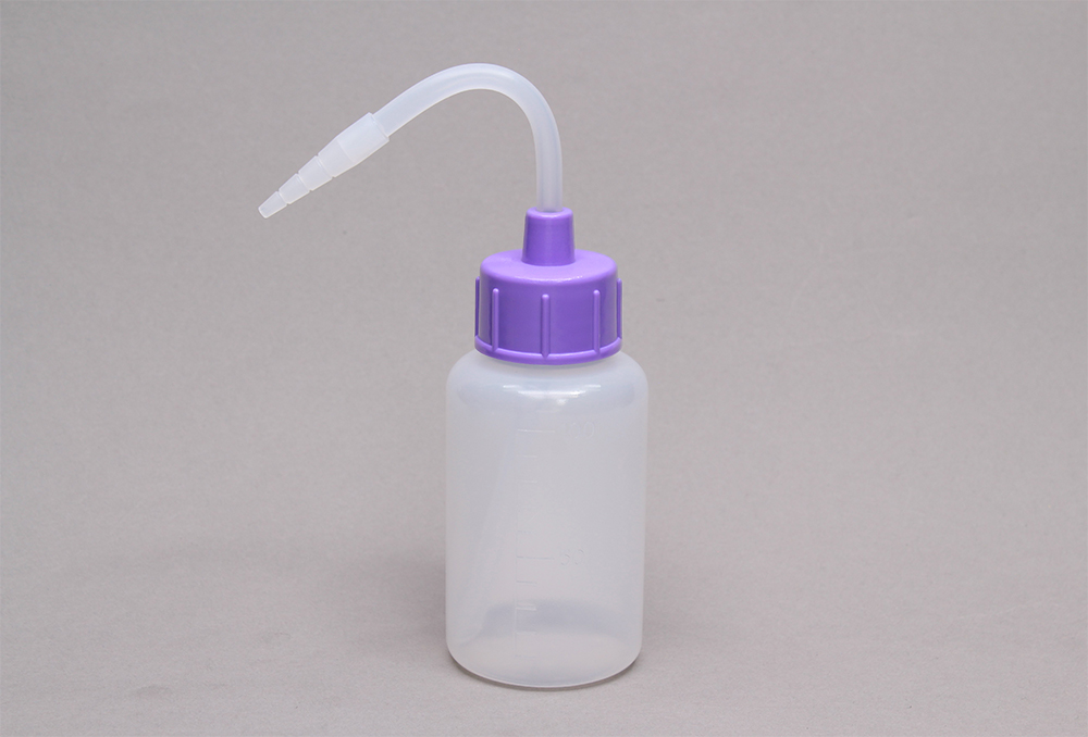NT洗浄瓶 カラーキャップ 100mL ライトバイオレット #9