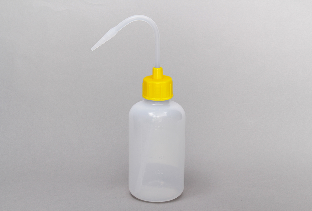NT洗浄瓶 カラーキャップ 250mL レモンイエロー #1