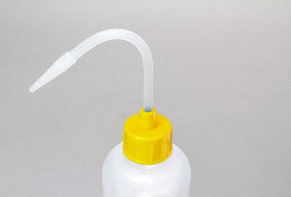 NT洗浄瓶 カラーキャップ 250mL レモンイエロー #1