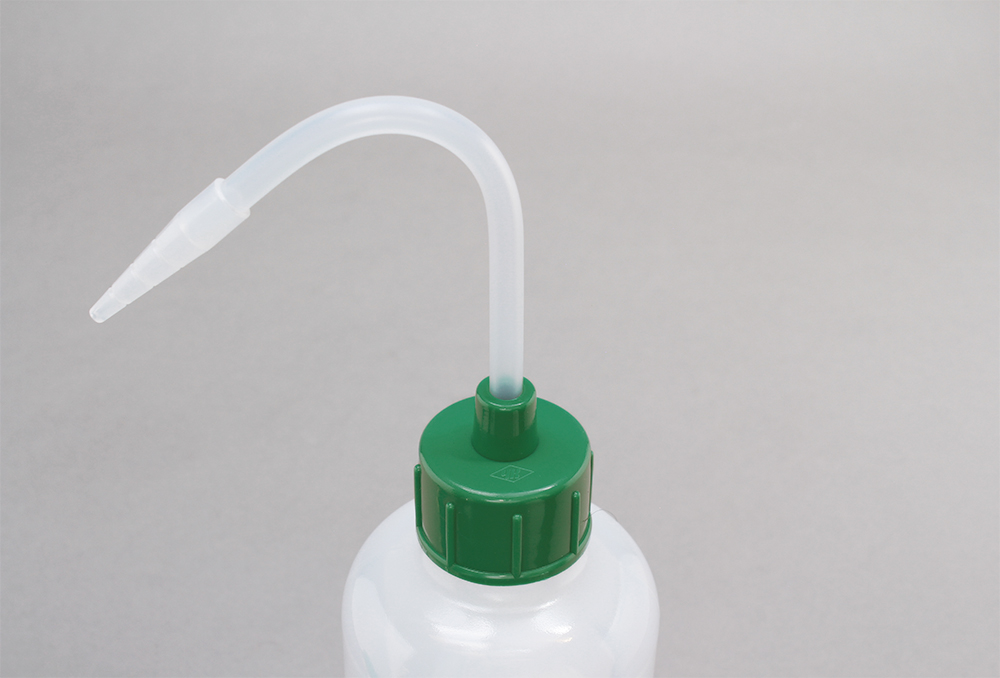 NT洗浄瓶 カラーキャップ 250mL グリーン #6
