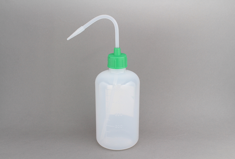 NT洗浄瓶 カラーキャップ 500mL ライトグリーン #5