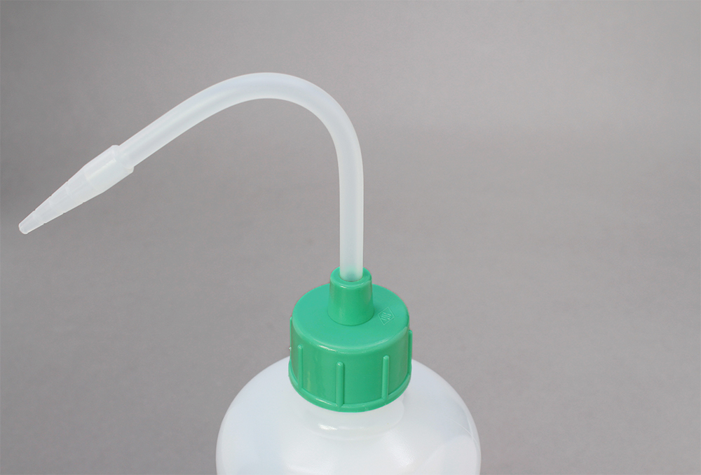 NT洗浄瓶 カラーキャップ 500mL ライトグリーン #5