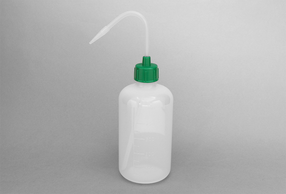 NT洗浄瓶 カラーキャップ 500mL グリーン #6