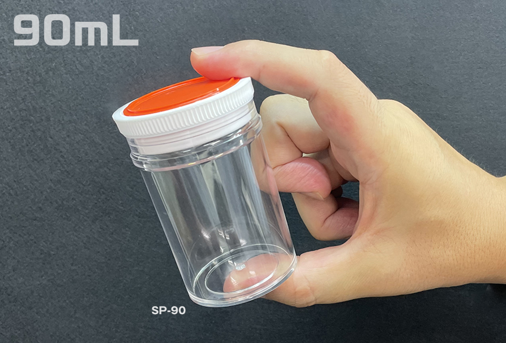 スチロール棒瓶 透明 90mL