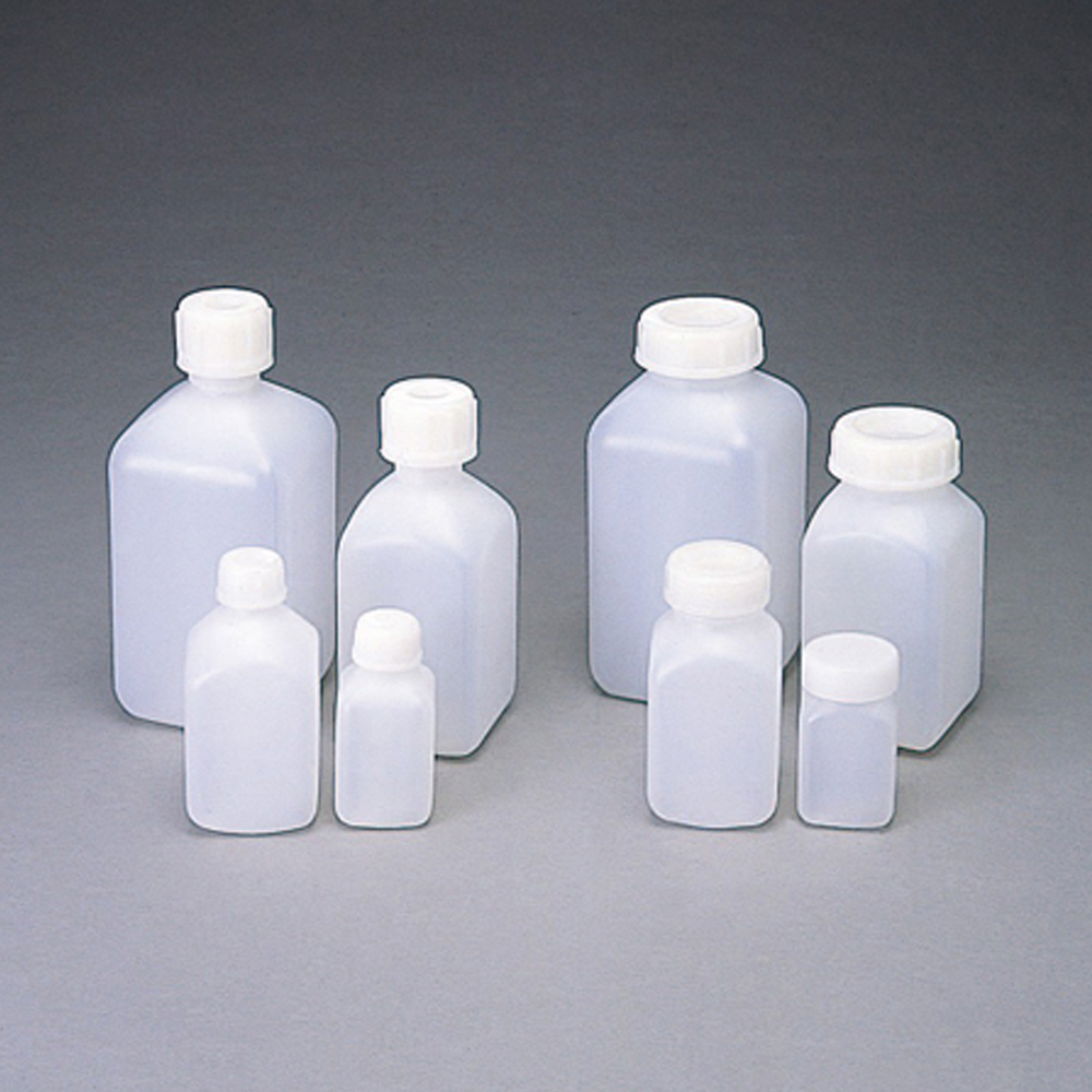PE角型 広口瓶 500mL （75本入) 滅菌済 | コクゴeネット