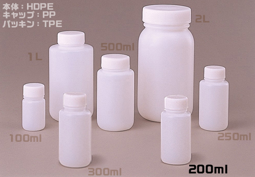 Jボトル丸型広口200ml （200本入）滅菌済