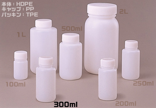 Jボトル丸型広口300ml （200本入） 滅菌済 | コクゴeネット