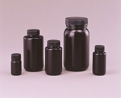 1530-14 Jボトル黒色広口瓶 500ML(100本) ニッコー・ハンセン