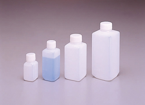 Jボトル白色 角細口瓶 1L （50本入)滅菌済