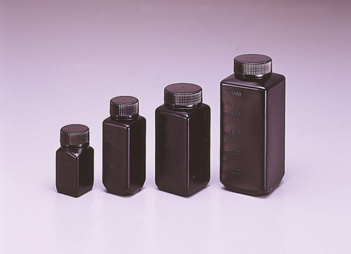 Jボトル黒色 角広口瓶 250mL （200本入)
