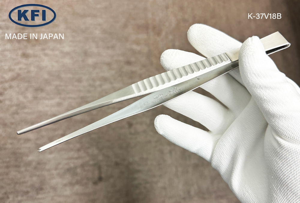 k-37ステンレスピンセット V18A 品番378121 全長180mm | コクゴe