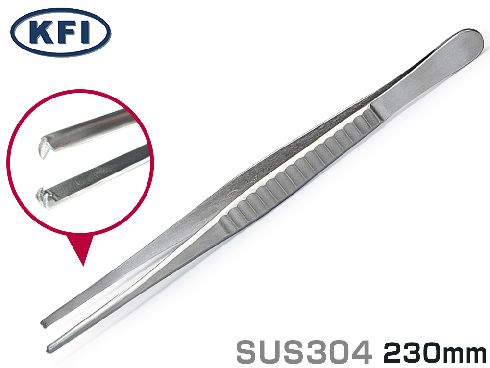 k-11ステンレスピンセット 品番110001 全長130mm | コクゴeネット