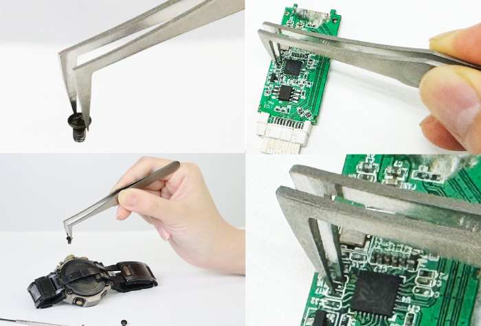 k-6Tステンレスピンセット 品番060001 全長120mm | コクゴeネット