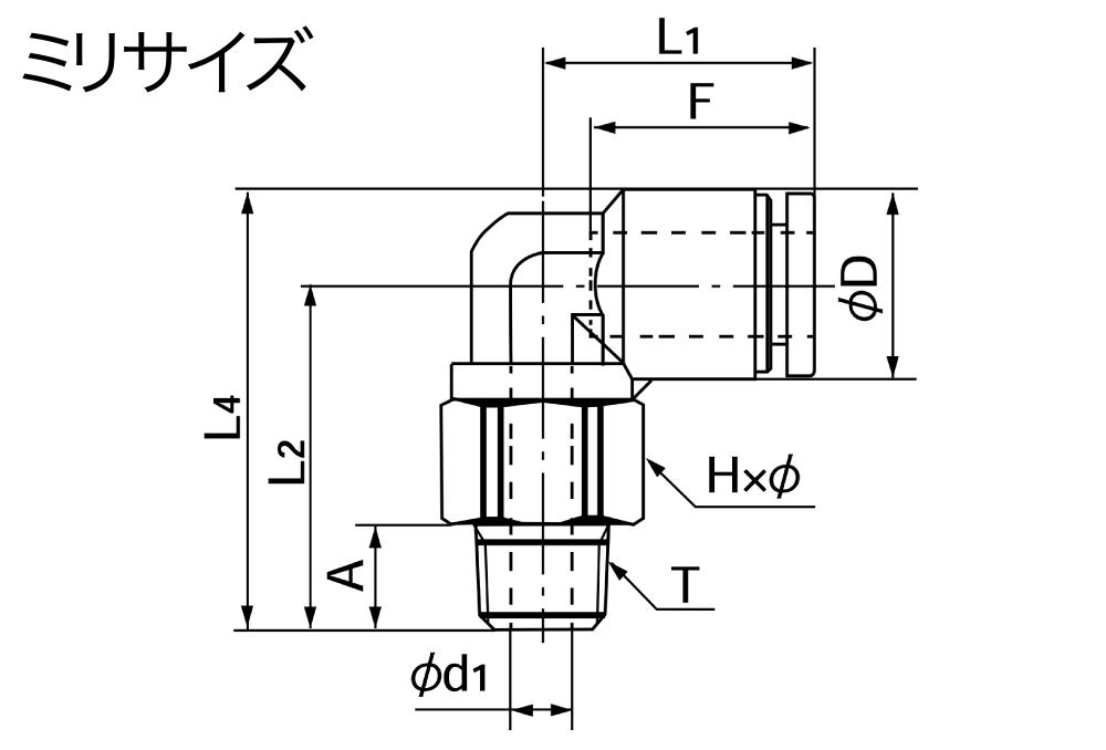 90°エルボ EL8－PT3／8 | コクゴeネット