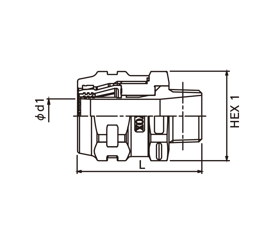 トヨコネクタ TC3-PC9-R3/8 （屋内専用）（ﾎｰｽ内径9)