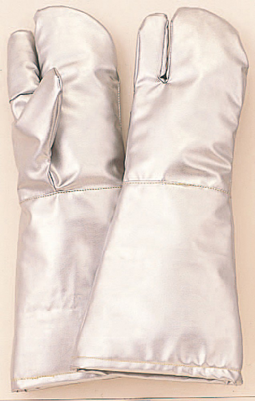 104-02805 メタ系アラミド繊維使用遮熱・耐熱手袋 3本指 MT761 マックス 印刷