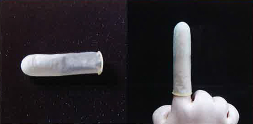 パール薄指サック 8-A 粉なし･大 (1000本入) 内径18mm伸ばし