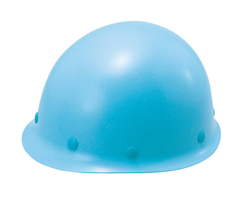 【受注停止】104-3610103 超軽量FRP帽 (MP型~視野が広く、衝撃をやわらげる球面構造) E型 水色 ST#108-EP 谷沢製作所 印刷