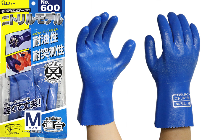 104-73502 ニトリルモデル L No.600(10双) おたふく手袋