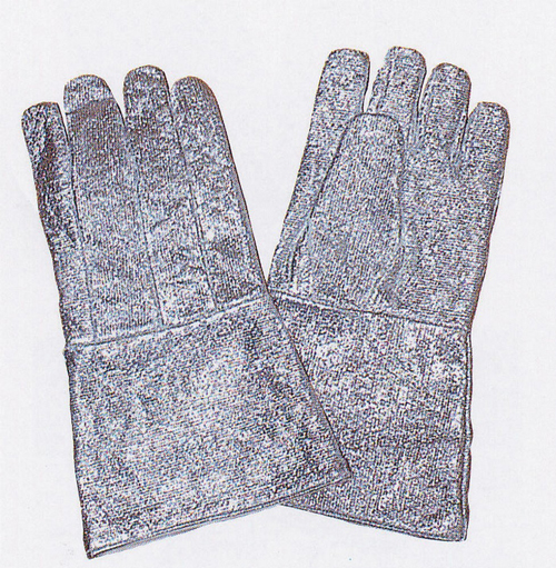 耐熱手袋 #SGA-5P 5本指 350L (耐炎アルミ蒸着)