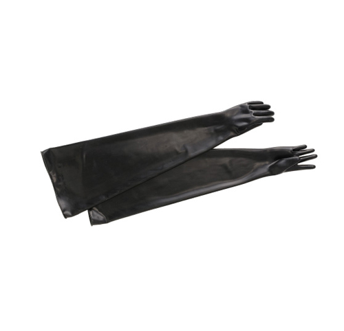 合成ラテックス（黒）手袋 厚さ0.6mm×長さ650mm