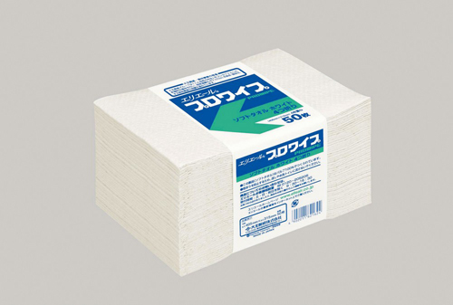 703149 エリエール プロワイプ リサイクルタオル ホワイト 帯止め(50枚) 日本製紙クレシア