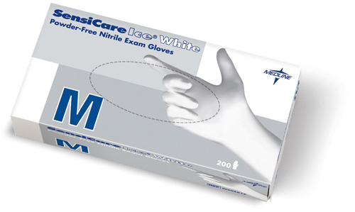 W486810 センシケアアイス XS ニトリルホワイト検査用手袋(200枚×10箱) メドライン・ジャパン