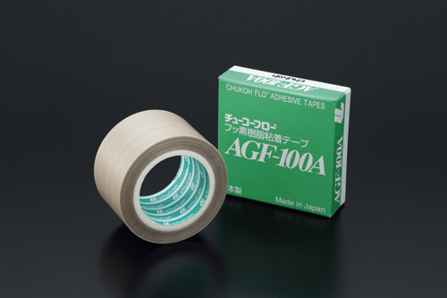 チューコーフローTM フッ素樹脂粘着テープ AGF-100A 0.13mm×19mm×10m 耐熱向上タイプ