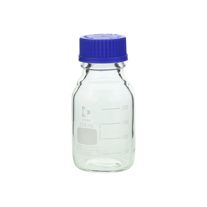 ねじ口瓶(デュラン) 青キャップ付 500mL (10本入) | コクゴeネット