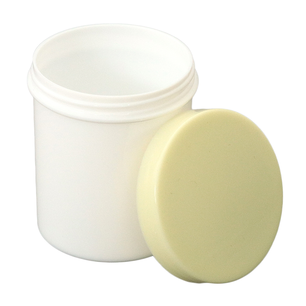 クリーム色のプラスチック容器 プラ壺 100 クリーム 50個入 | コクゴeネット