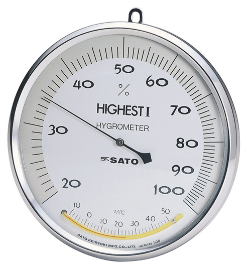 ハイエストⅠ型湿度計(温度計付) No7540-00 | コクゴeネット