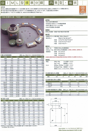 OIML型標準分銅 単体 M2級+ランク5 500mg +JCSS校正証明書(新規セット)