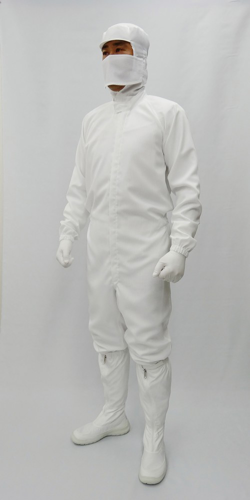 110-6480301 清涼クリーンスーツ L ホワイト CR1036-1 ガードナー 印刷