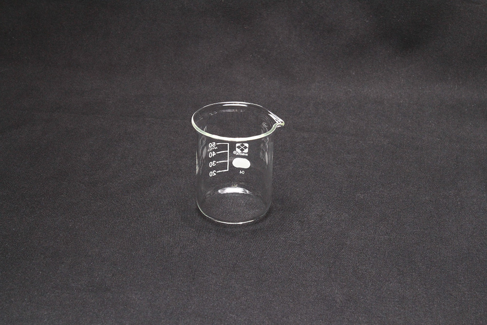 ビーカー(ガラス)(目安目盛付) 50mL 010020-50A