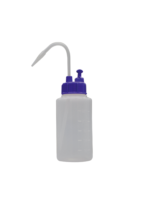 NT洗浄瓶 カラーキャップB型  250mL ライトバイオレット #9