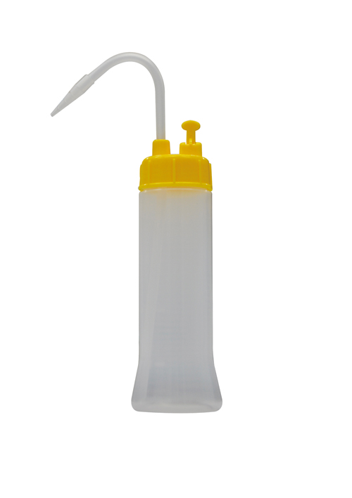 NT洗浄瓶 カラーキャップB型スリム 200mL レモンイエロー #1