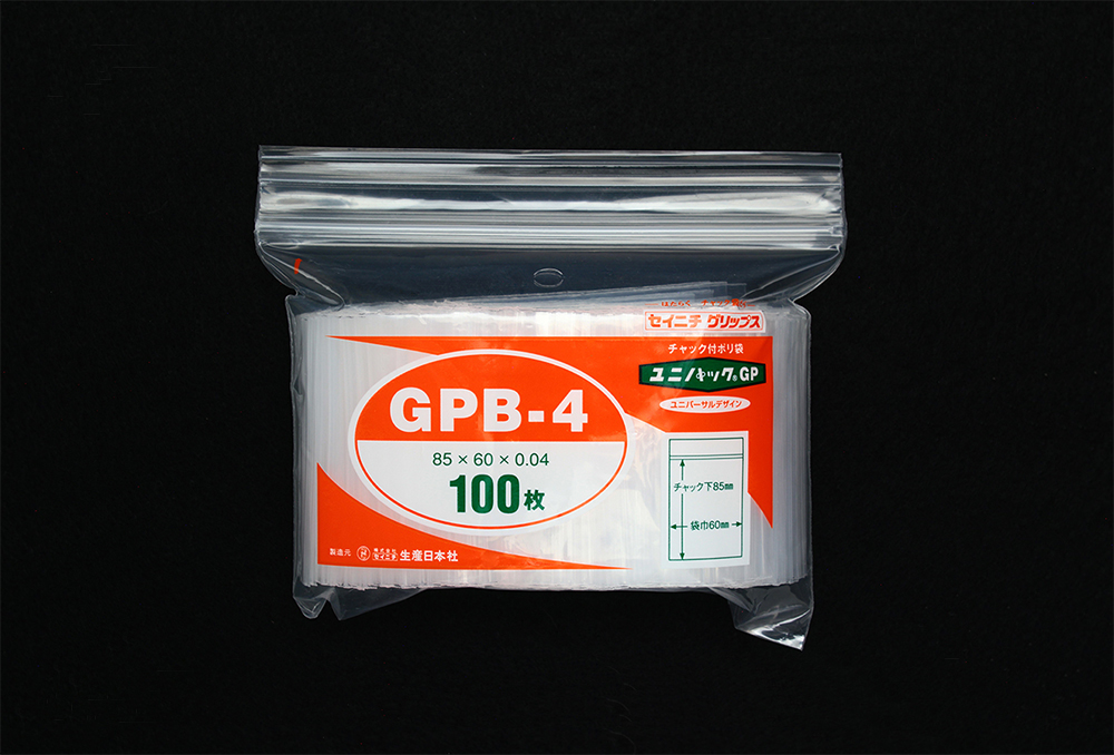 ユニパックGP GPB-4 85×60mm×0.04mm厚 (100枚入)