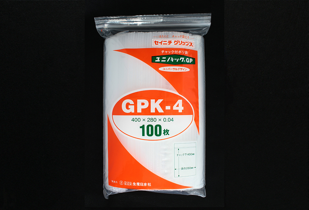ユニパックGP GPK-4 400×280mm×0.04mm厚 (100枚入)